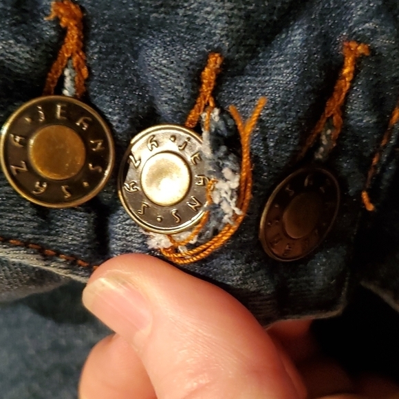 Saza Jeans Womens size 9 SJ jeans distressed low rise tapered destroyed - Picture 6 of 13